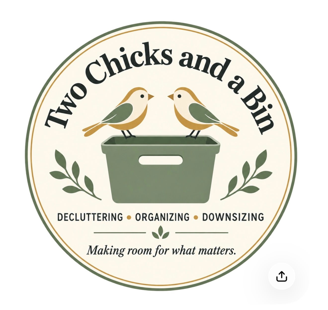 Two Chicks and a Bin